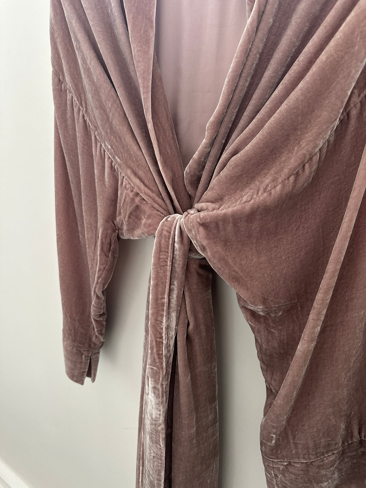 Silkekimono, Lavender Beige