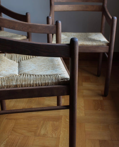 Træstol, oliebehandlet, vintage