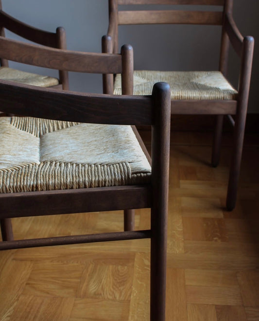 Træstol, oliebehandlet, vintage