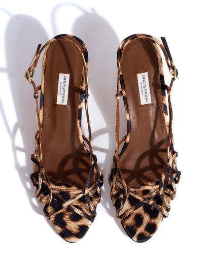 Scarlett 50 Kitten, Leopard Satin