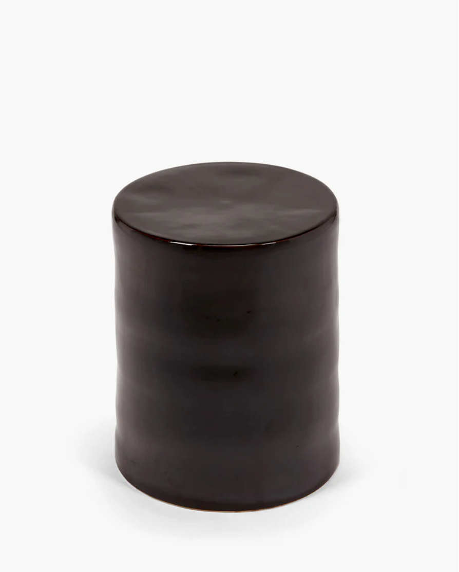 Sidebord i keramik, Brun Pawn