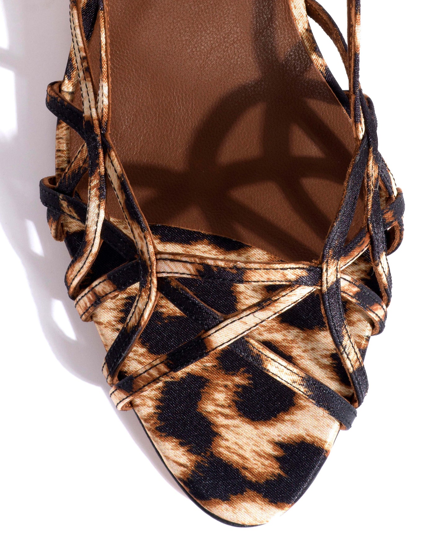 Scarlett 50 Kitten, Leopard Satin