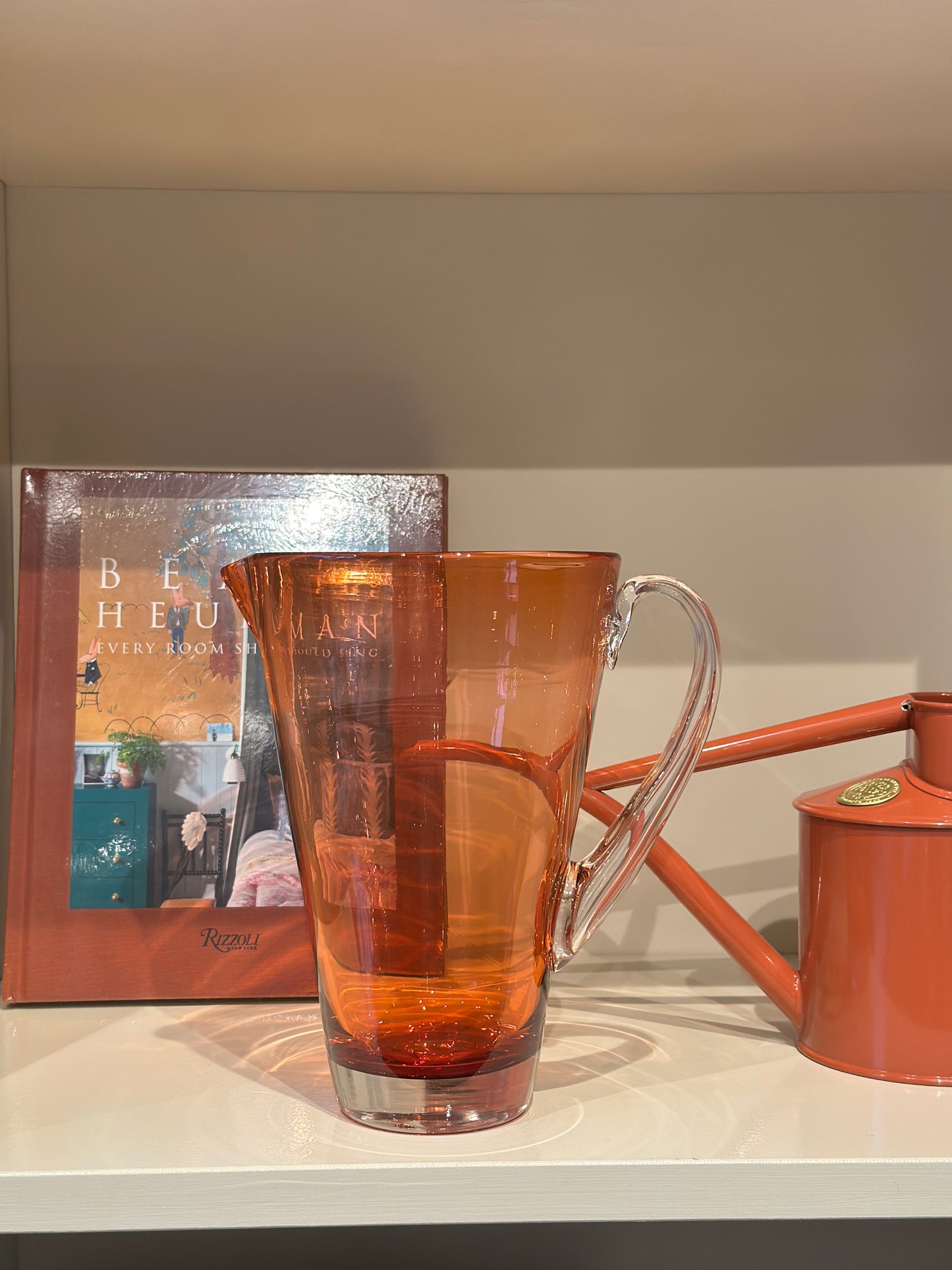 Mundblæst glaskande, Apricot