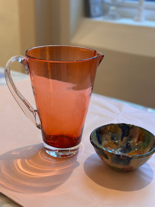 Mundblæst glaskande, Apricot