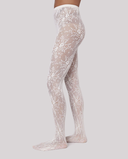 Rosa Lace Thights, Ivory