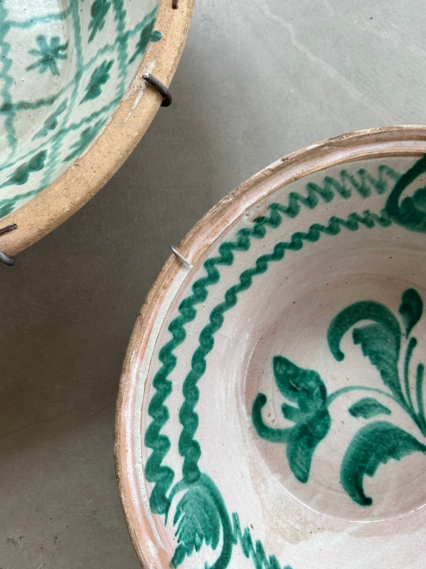 Spansk lerfad, Vintage Lebrillo, 36 cm.