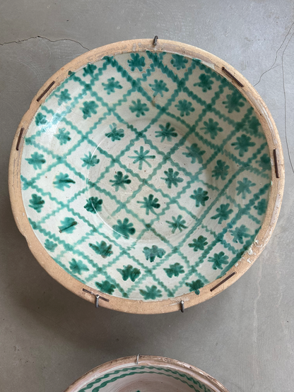 Spansk lerfad, Vintage Lebrillo, 64 cm.