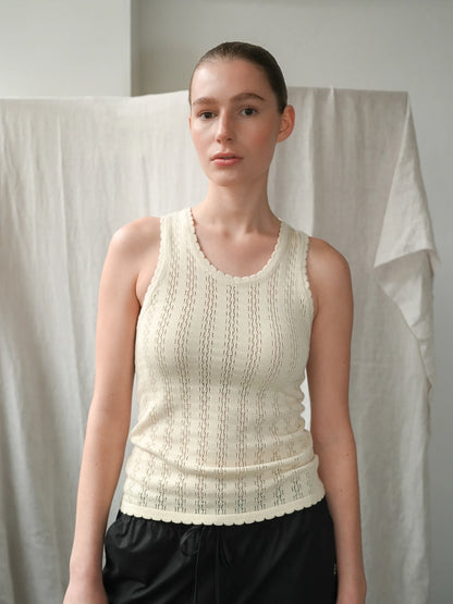 Proem Parades Nellie Ecru Tank Top