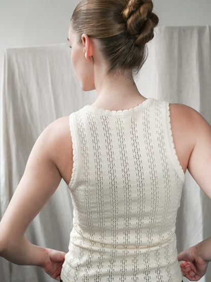 Proem Parades Nellie Ecru Tank Top