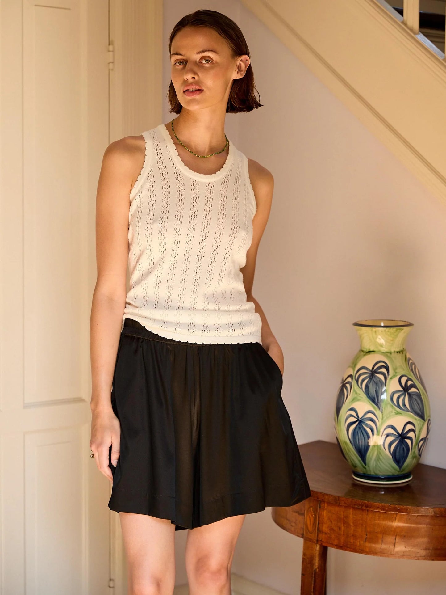 Proem Parades Nellie Ecru Tank Top