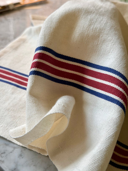 Fransk Viskestykke, Blå & Rød Stribe