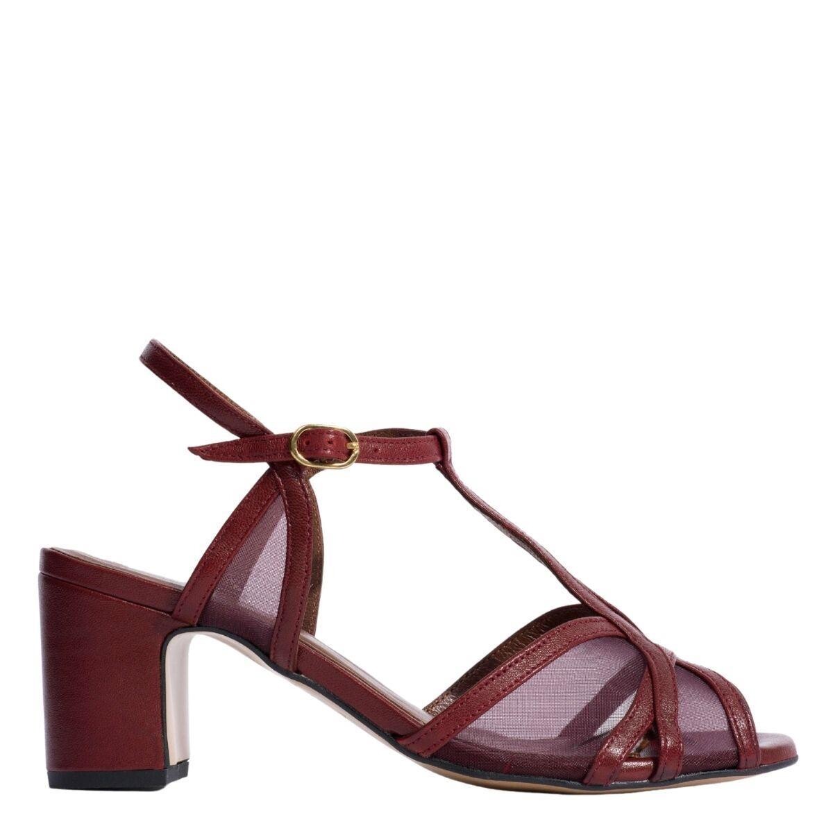 Sandaler Therese Pomegranate Mesh