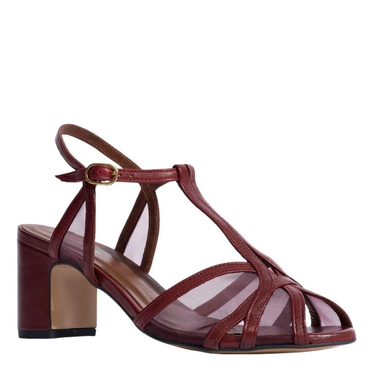 Sandaler Therese Pomegranate Mesh