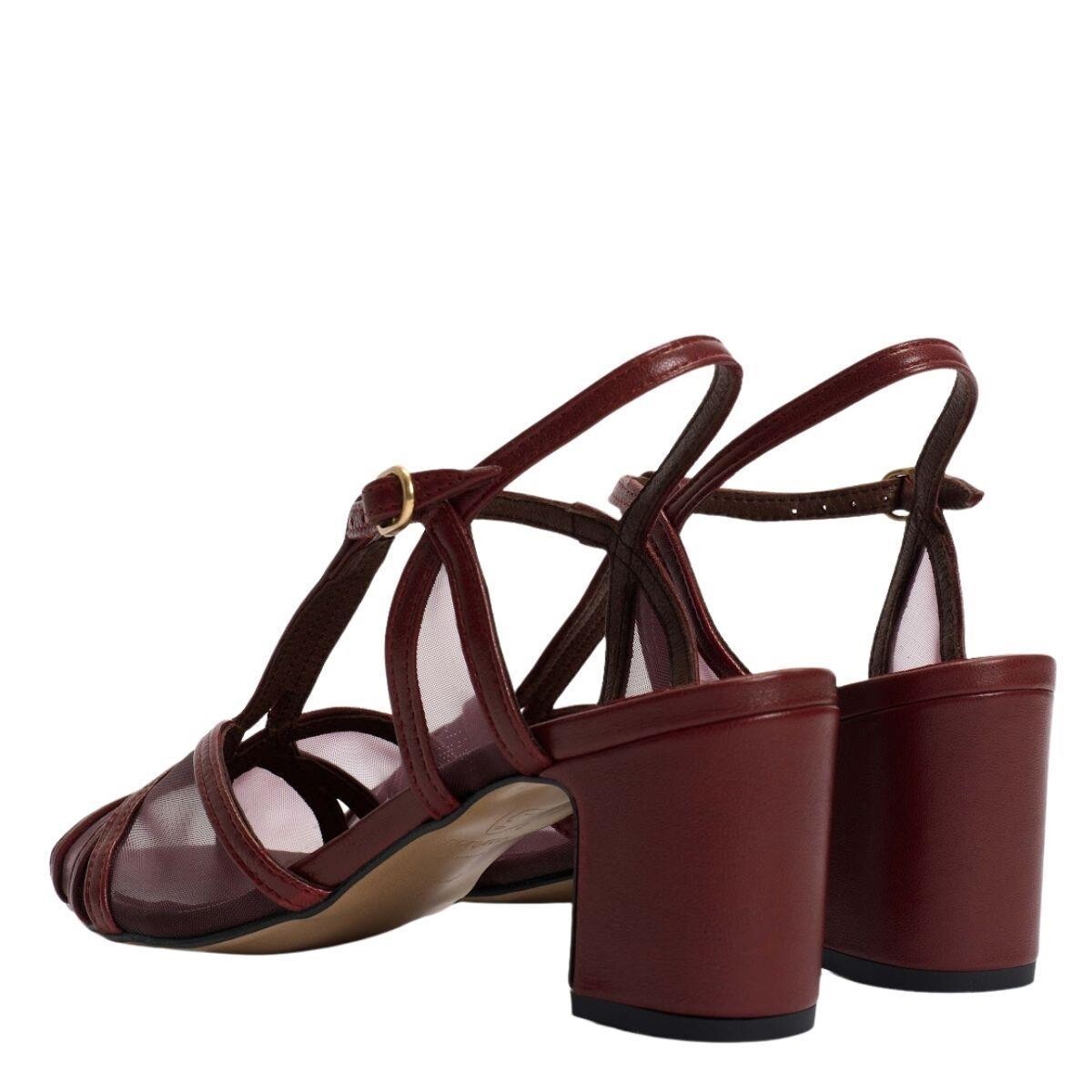 Sandaler Therese Pomegranate Mesh